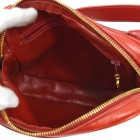 CHANEL Quilted CC Belt Waist Bum Bag Red Denim Leather Purse