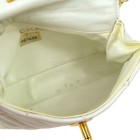 CHANEL Quilted CC Belt Waist Bum Bag White Leather