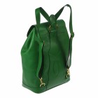 HERMES ISABEL Backpack Bag Green Veau Greine Couchevel