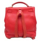Auth Hermes Kelly Ado Backpack Red Swift Leather Gold Plated Hardware