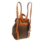 CELINE Macadam Backpack Hand Bag MC96* Purse Brown PVC Leather