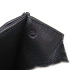 HERMES Faco Clutch Hand Bag  3 R Purse Black Satin France