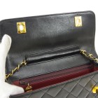 CHANEL Quilted CC Chain 2way Hand Bag 1573932 Purse Black Leather