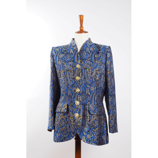 YSL Blue Gold Blazer Jacket