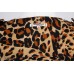 YSL 80's Rive Gauche Leopard Print Silk Blouse Belted