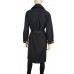 YSL Black Shell Belted Trench Coat